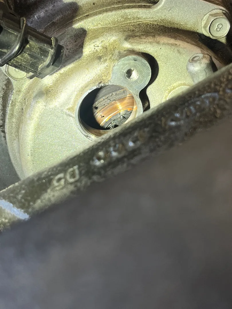 Camshaft position sensor mounting bore on a cylinder head during sensor replacement - Murrieta, CA